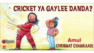Chris Gayle features in latest Amul ad after world record double century in ICC Cricket World Cup 2015